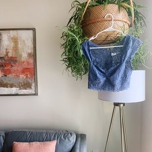 Free People lavender, lace top